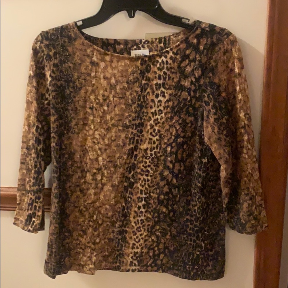 Ruby Rd, size PM, printed top